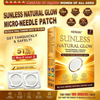 ☀️ Sunless Natural Glow Tanning Microneedle Patch, No DHA No UV Streak-Free Bronze Tan