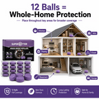 12-Pack Rodent Repellent Balls, Natural Pest Control🐭