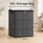 Spacious Moving Storage Bin, Zippered Organizer for Quilts, Large Capacity Fabric Bag for Moving Day & Bedroom Use 📦