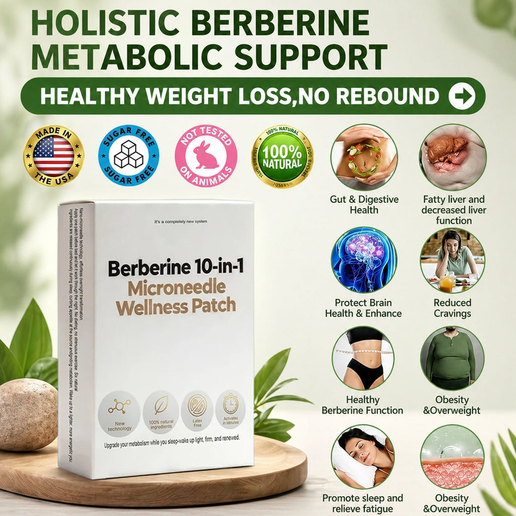 Berberine 10-in-1 Microneedle Patch, All Skin Types Safe