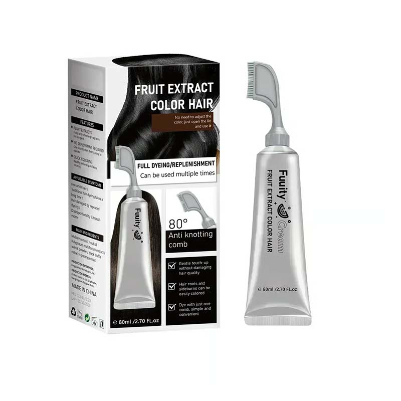 Fruit Hair Dye Cream, Covers Gray & Nourishes✨