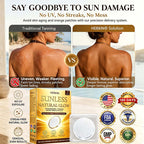 ☀️ Sunless Natural Glow Tanning Microneedle Patch, No DHA No UV Streak-Free Bronze Tan