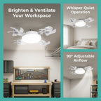 2026 New E27 Socket Ceiling Fan Light 💨 2-in-1 Fan Light