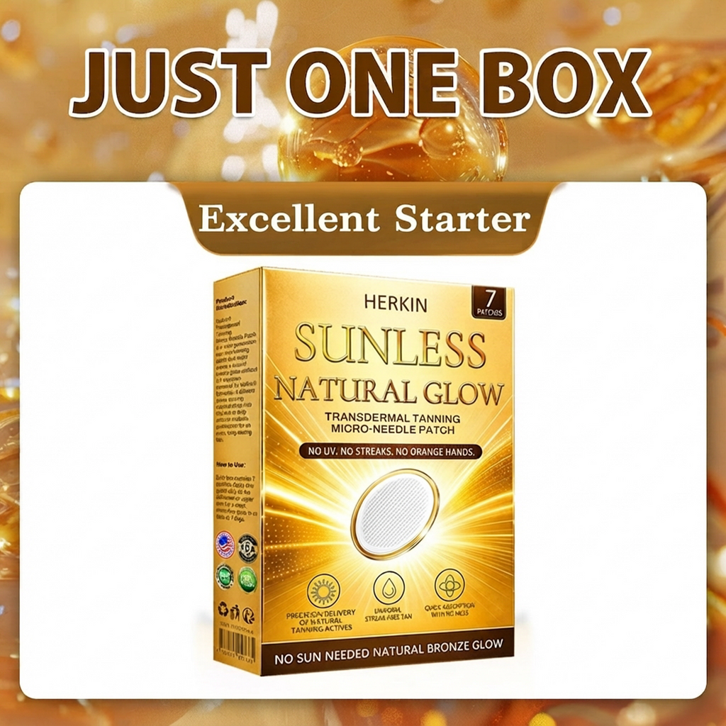 ☀️ Sunless Natural Glow Tanning Microneedle Patch, No DHA No UV Streak-Free Bronze Tan