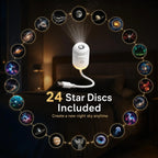USB Star Sky Projector Lamp, Mini Galaxy Bedroom Night Light ✨