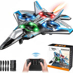 [# rc aircraft]Colorful LED Stunt Fighter Jet Drone ✈️