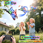 [# rc aircraft]Colorful LED Stunt Fighter Jet Drone ✈️