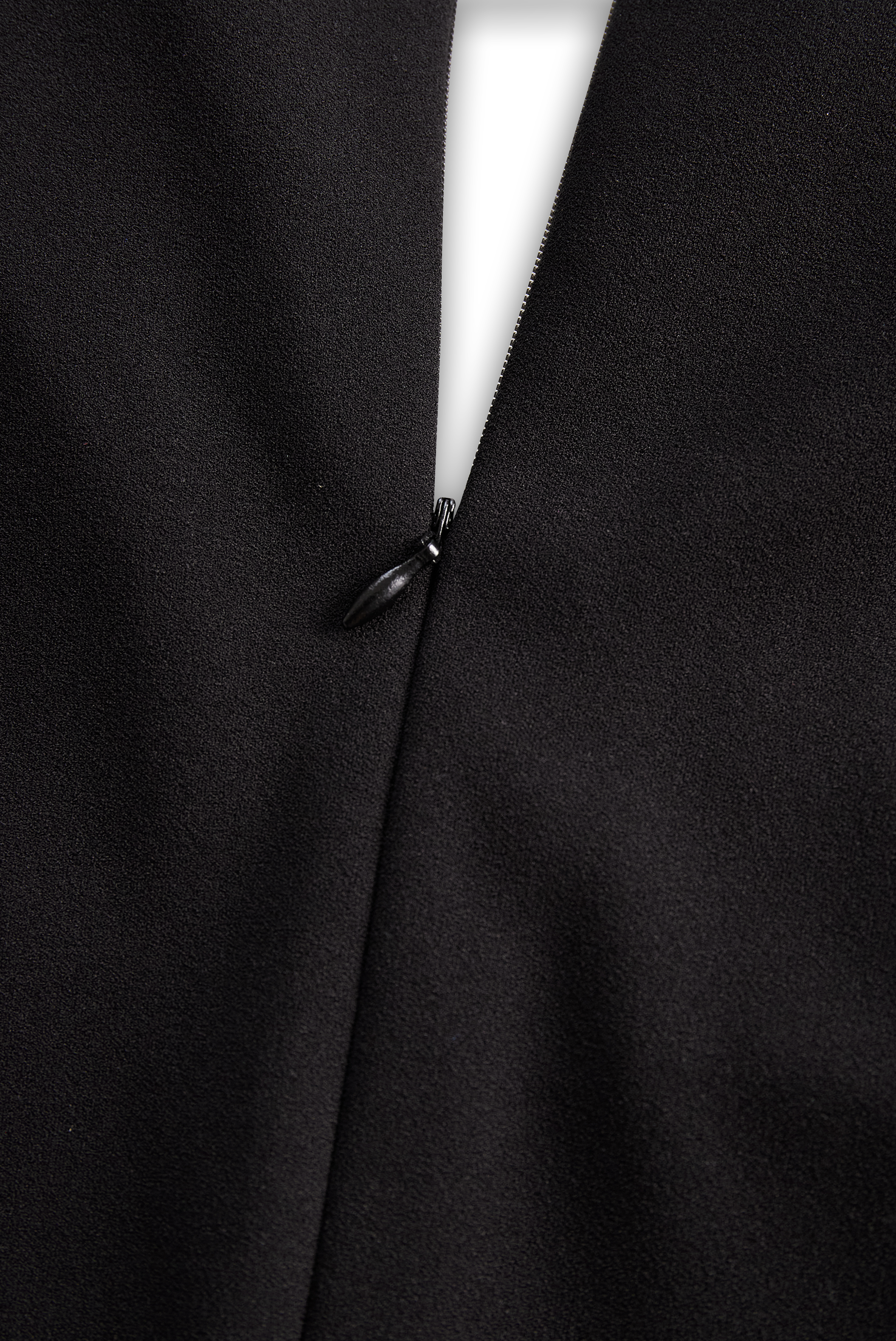 Refined Black Belted Sheath Dress with Mandarin Collar