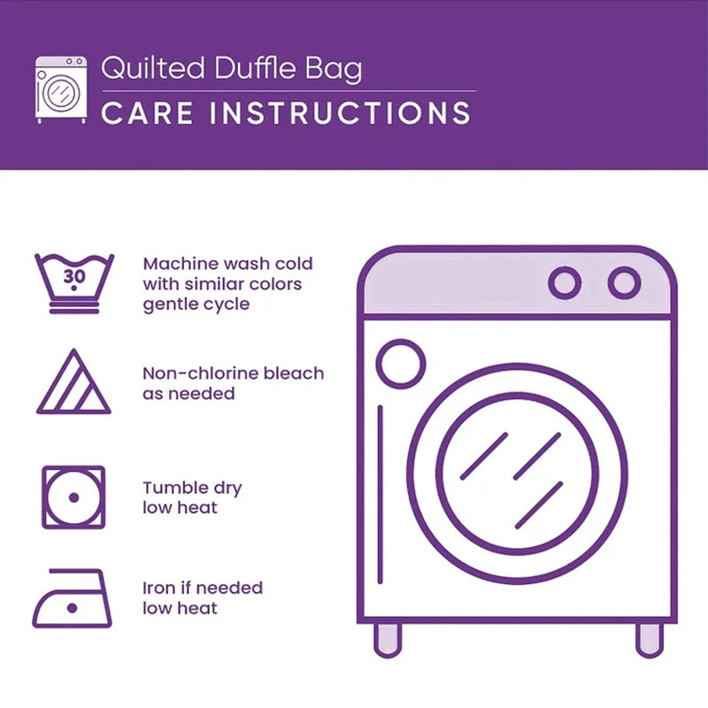 Hippie Van Quilted Duffle Bag