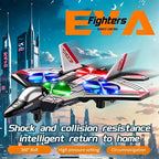 [# rc aircraft]Colorful LED Stunt Fighter Jet Drone ✈️